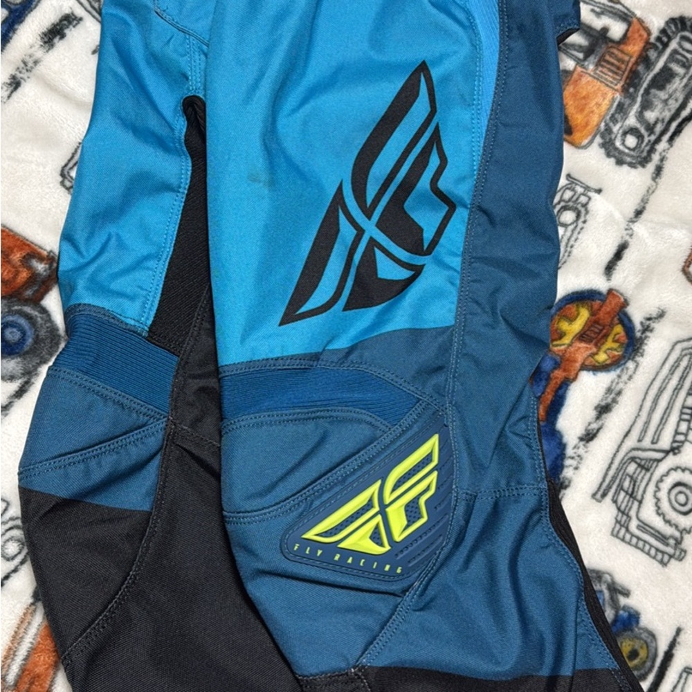 Fly Racing Blue and Black Pants